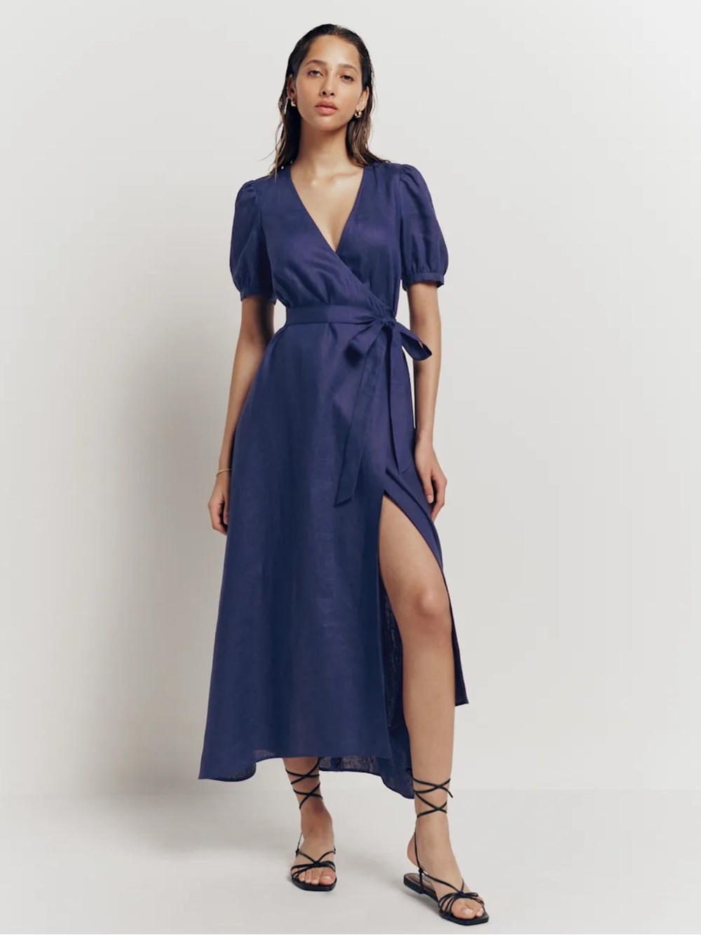 Reformation Weiss Linen Dress Danube - Size XS